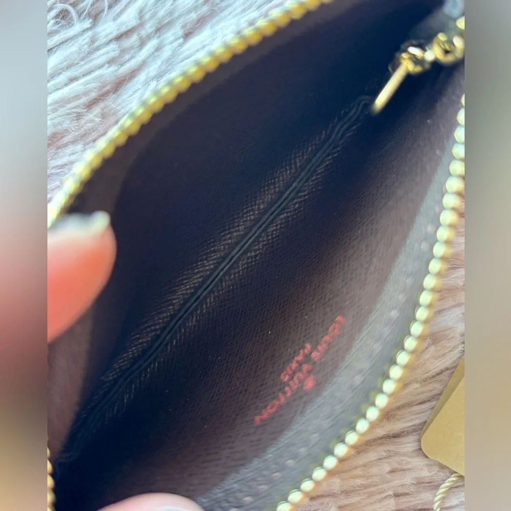 NWT Louis Vuitton Damier Ebene Key Pouch - Picture 7 of 8